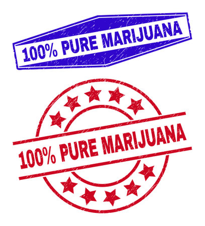 100 percent marijuana - Royalty Free Stock Illustrations and