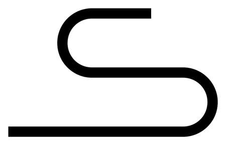 Cord raster icon on a white background. An isolated flat icon illustration of cord with nobody.の写真素材