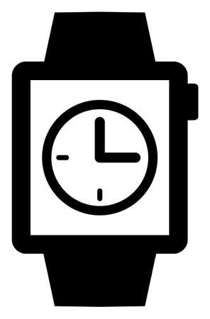 Watches raster icon on a white background. An isolated flat icon illustration of watches with nobody.の写真素材