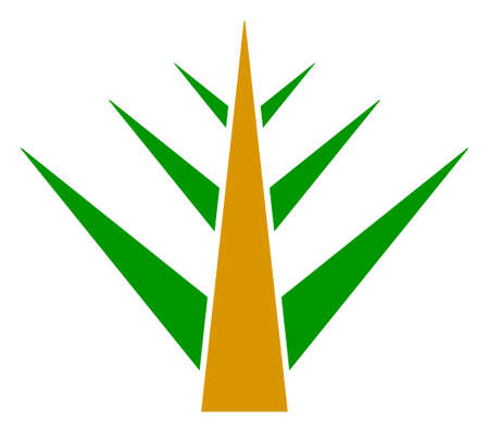 Floral plant raster illustration on a white background. An isolated flat icon illustration of floral plant with nobody.の写真素材