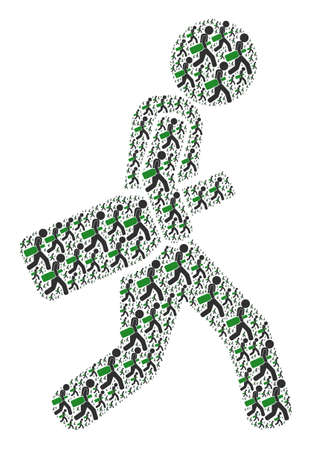 Vector wine bottle courier icon mosaic is formed from scattered recursive wine bottle courier pictograms. Recursive mosaic for wine bottle courier icon.のイラスト素材