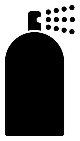 Aerosol balloon vector illustration on a white background. An isolated flat icon illustration of aerosol balloon.のイラスト素材