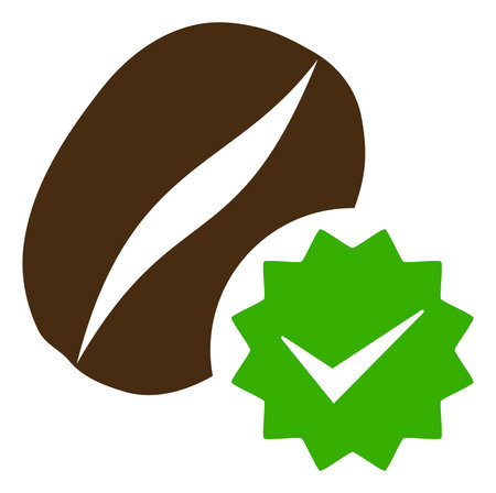 Only coffee vector illustration on a white background. An isolated flat icon illustration of only coffee.のイラスト素材