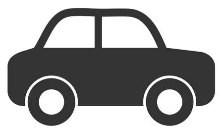 Automobile vector icon on a white background. An isolated flat icon illustration of automobile.のイラスト素材