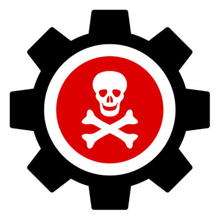 Toxic industry vector icon on a white background. An isolated flat icon illustration of toxic industry.のイラスト素材