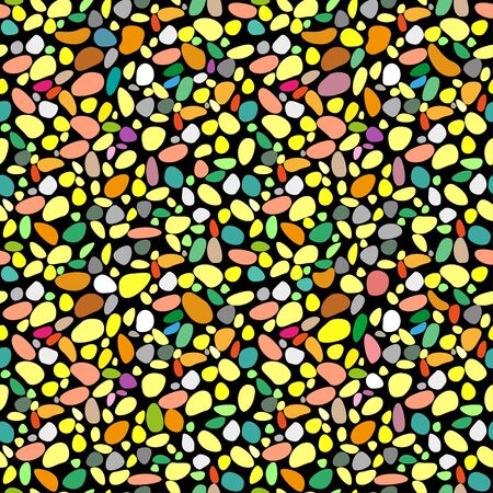 Pebble vector. Colourful background.のイラスト素材