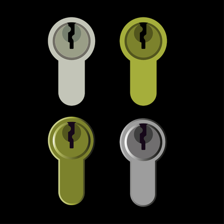 Keyhole vectorのイラスト素材