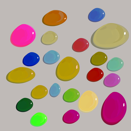 Jewels vector. Colored stones.のイラスト素材