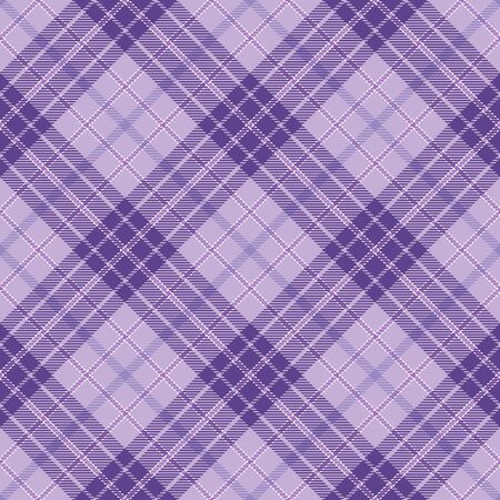 Purple  and  White  Tartan Plaid Scottish Seamless Pattern. Texture from tartan, plaid, tablecloths, shirts, clothes, dresses, bedding, blankets and other textile.のイラスト素材