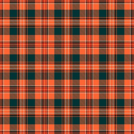 Orange and Green Tartan Plaid Scottish Seamless Pattern. Texture from tartan, plaid, tablecloths, shirts, clothes, dresses, bedding, blankets and other textile.のイラスト素材