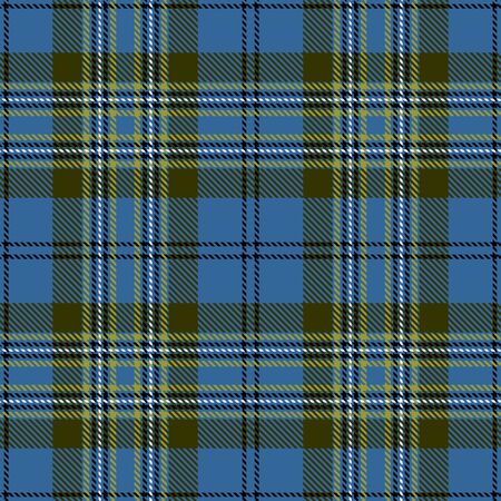Blue,Green,Black and White Tartan Plaid Scottish Seamless Pattern. Texture from tartan, plaid, tablecloths, shirts, clothes, dresses, bedding, blankets and other textile.のイラスト素材