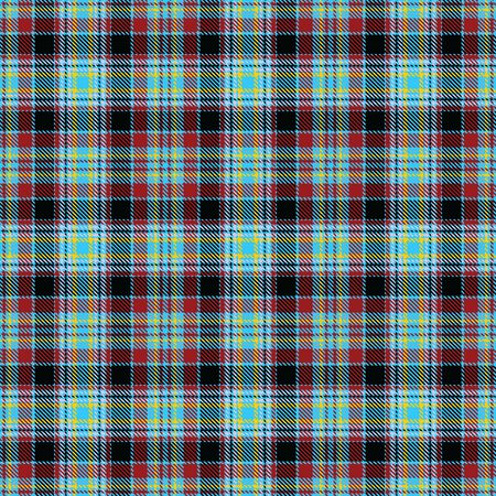 Blue,Black,Red and Yellow Tartan Plaid Scottish Seamless Pattern. Texture from tartan, plaid, tablecloths, shirts, clothes, dresses, bedding, blankets and other textile.のイラスト素材