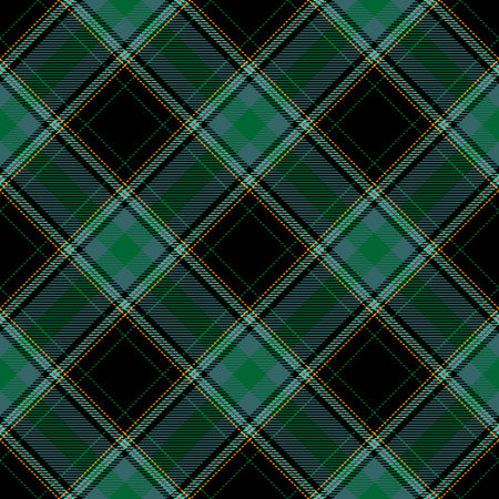 Green and Black Tartan Plaid Scottish Seamless Pattern. Texture from tartan, plaid, tablecloths, shirts, clothes, dresses, bedding, blankets and other textile.のイラスト素材