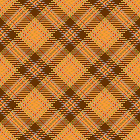 Brown,Gold,Gray,Red and Green Tartan Plaid Scottish Seamless Pattern. Texture from tartan, plaid, tablecloths, shirts, clothes, dresses, bedding, blankets and other textile.のイラスト素材