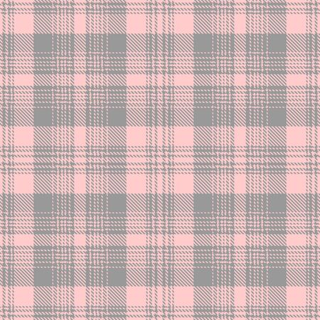 Pink and Gray Tartan Plaid Scottish Seamless Pattern. Texture from tartan, plaid, tablecloths, shirts, clothes, dresses, bedding, blankets and other textile.のイラスト素材