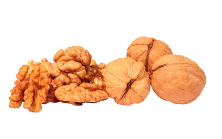 Walnut isolated on white background 