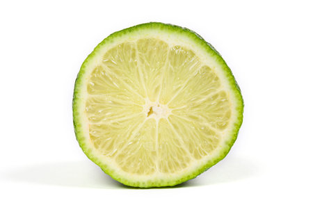 Fresh lime isolated on white background 