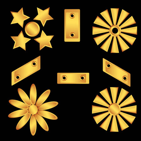 A set of decorative elementsのイラスト素材