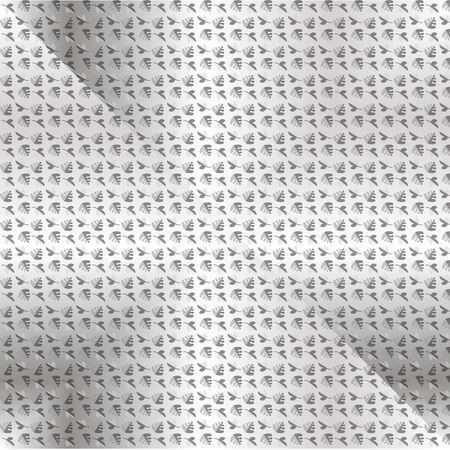 Vector seamless pattern consisting of a decorative leaves on a gradient backgroundのイラスト素材