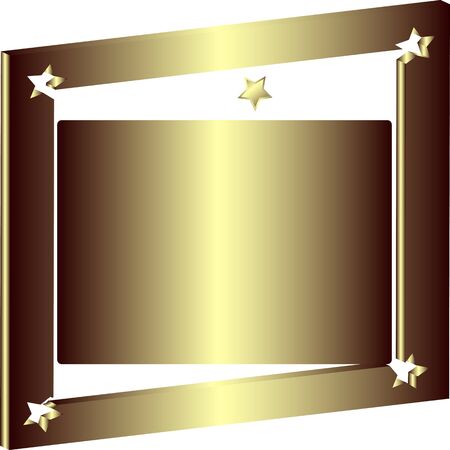 Decorative square frame with a fragment of an inscription to the squareのイラスト素材