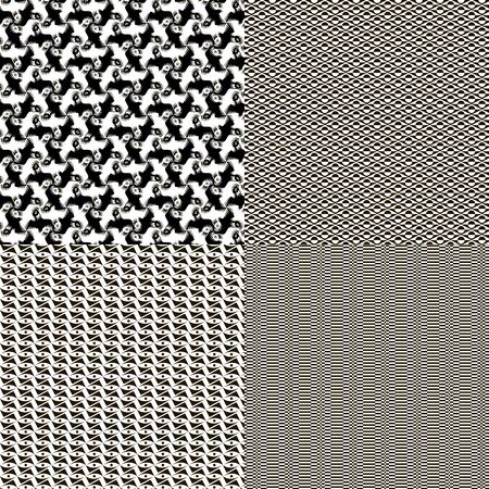 A set of four decorative texture to the backgroundのイラスト素材