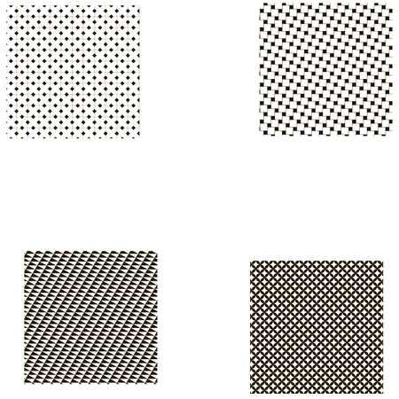 A set of four patterned seamless textureのeditorial素材