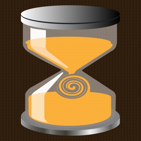Decorative hourglass figure on fone seamless patternedのイラスト素材