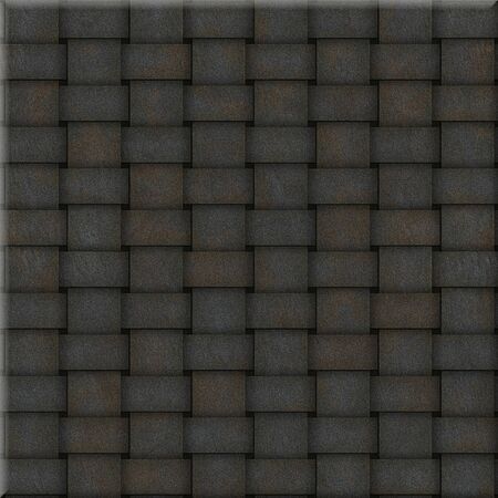Decorative Wicker seamless texture in the form of a square tileの写真素材