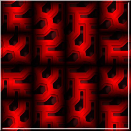 Ornate seamless texture in square tilesの写真素材