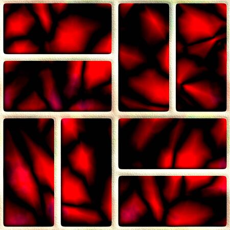 Seamless texture of the frames in a square tileの写真素材