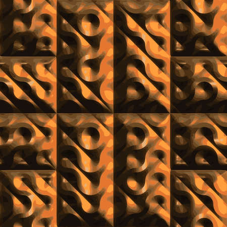 Ornate seamless texture in a square tileの写真素材