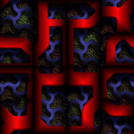 Ornate seamless texture in a square tileの写真素材