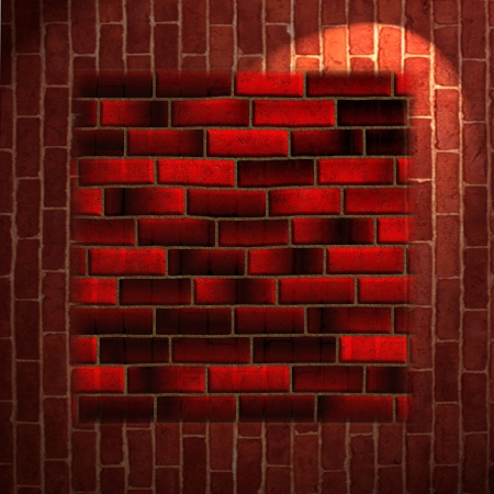 Seamless texture of brickwork in the form of square tilesの写真素材