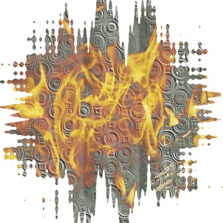 Ornate seamless texture in a square tileの写真素材