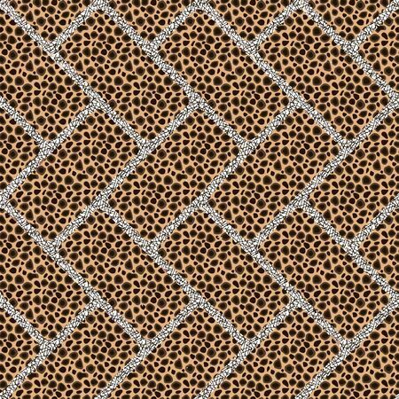 Seamless patterned texture in the form of square tilesのイラスト素材