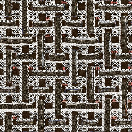 Seamless patterned texture in the form of square tilesのイラスト素材