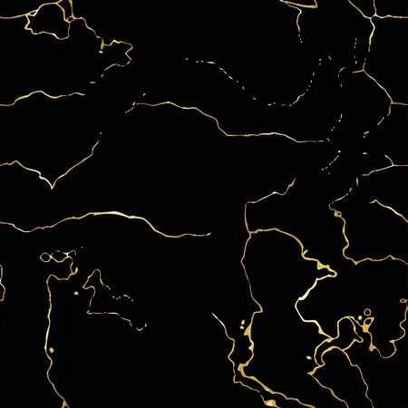 Seamless patterned decoration electric discharges on a black backgroundのイラスト素材