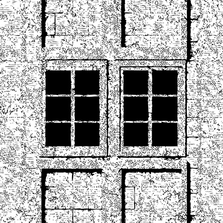 Seamless patterned texture in the form of square tilesのイラスト素材