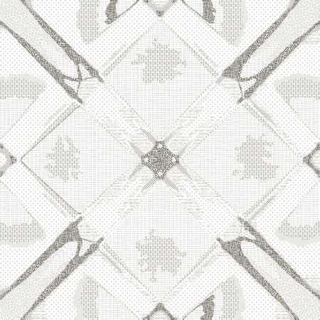 Seamless patterned texture in the form of square tilesのイラスト素材