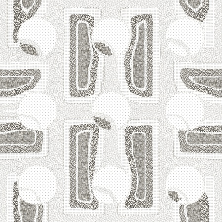 Seamless patterned texture in the form of square tilesのイラスト素材