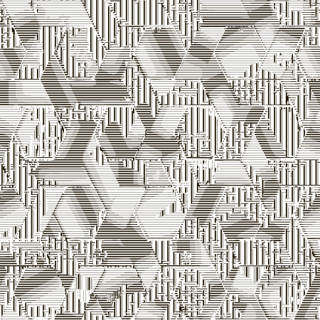 Seamless texture of patterned lines in the form of square tilesのイラスト素材