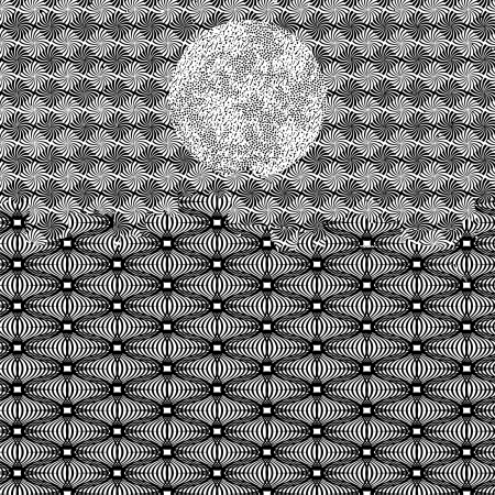 Seamless patterned texture in the form of square tilesのイラスト素材