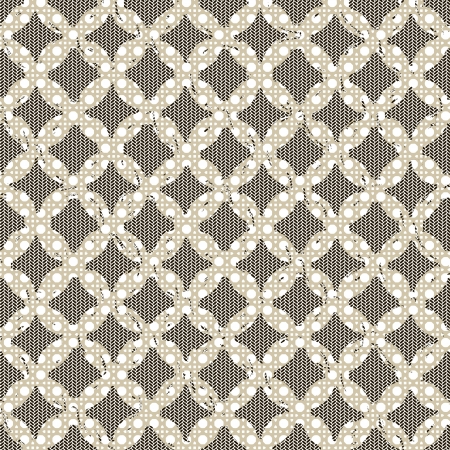 Seamless patterned texture in the form of square tilesのイラスト素材