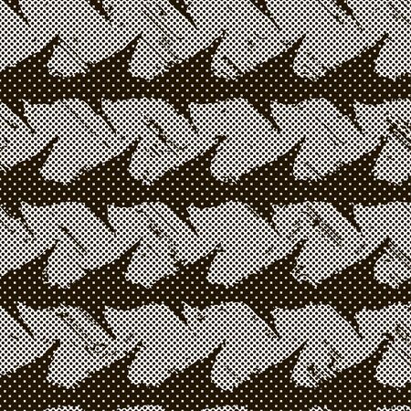 Seamless patterned texture in the form of square tilesのイラスト素材