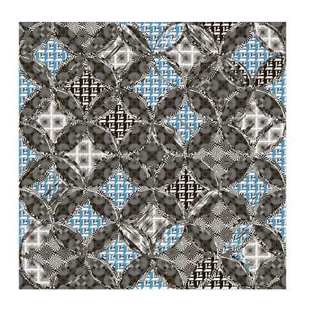 Seamless patterned texture in the form of square tilesのイラスト素材