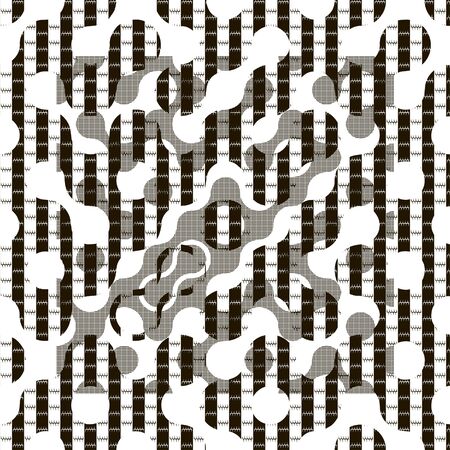 Seamless patterned texture in the form of square tilesのイラスト素材