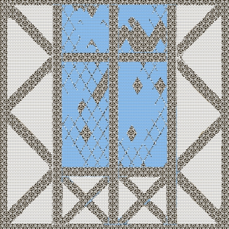 Seamless patterned texture in the form of square tilesのイラスト素材