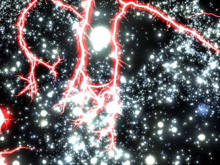 Mysterious electrical discharges in a distant galaxyの写真素材