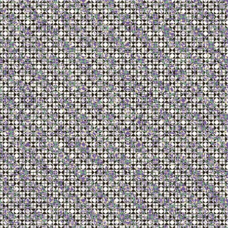 Seamless patterned texture in the form of square tilesのイラスト素材