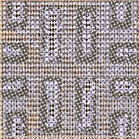 Seamless patterned texture in the form of square tilesのイラスト素材